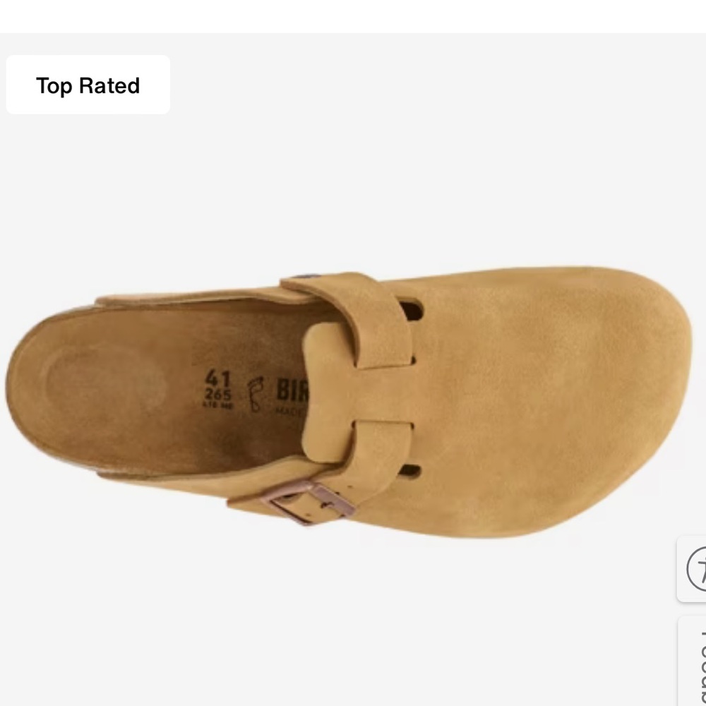 Birkenstock Boston Suede Slip-On Clogs in Camel size M 13 NWOB